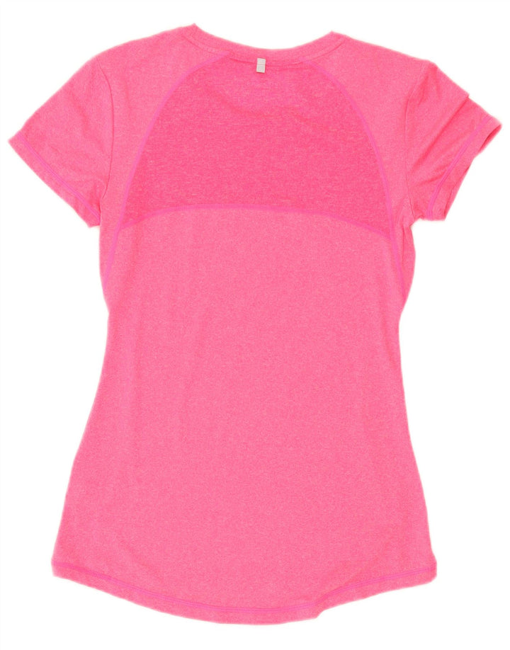 Ellesse Damen T-Shirt Top UK 10 Small Rosa Polyester