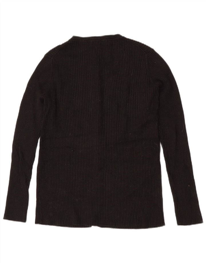 John Lewis Damen-Cardigan-Pullover UK 14 Mittelschwarze Viskose