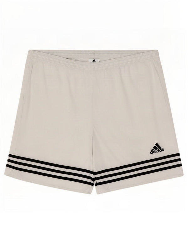 Adidas Herren Climalite Sport Shorts Großes weißes Polyester