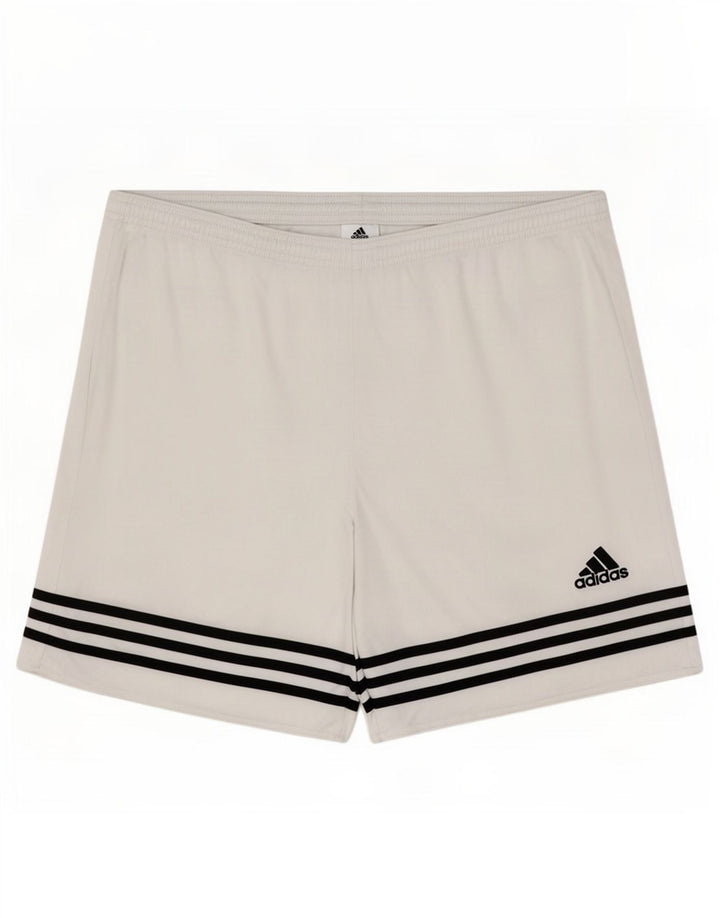 Adidas Herren Climalite Sport Shorts Großes weißes Polyester