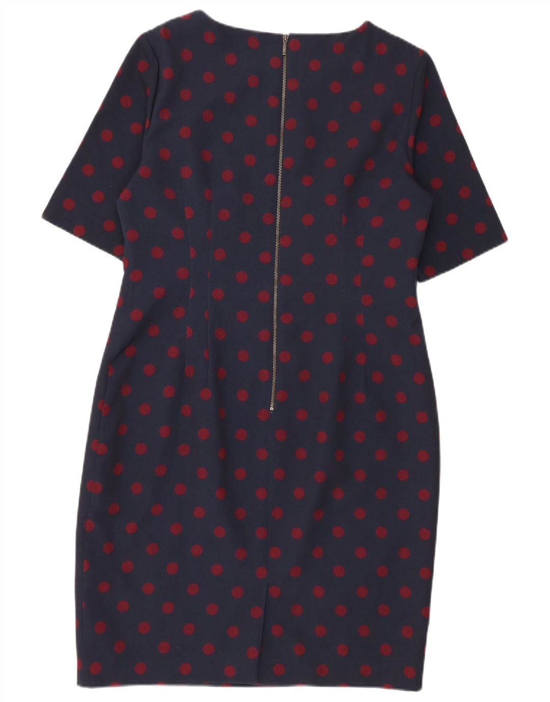 Hobbs Damen-Etuikleid, UK 14, mittelmarineblau gepunktetes Polyester