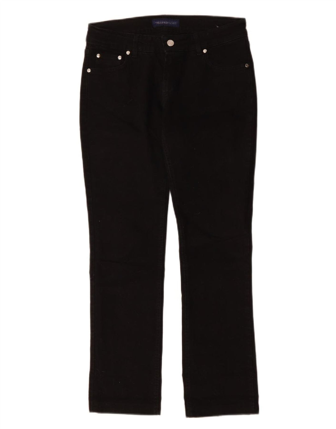 Trussardi Slim-Jeans für Damen, W28, L28, schwarze Baumwolle