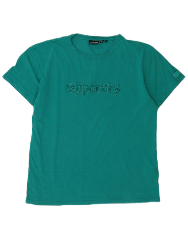 Superdry Herren-T-Shirt mit Grafik, Größe S, Grün, Baumwolle