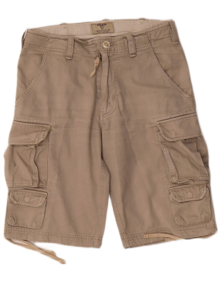 Wilker Herren Cargoshorts W30 Mittelgrün