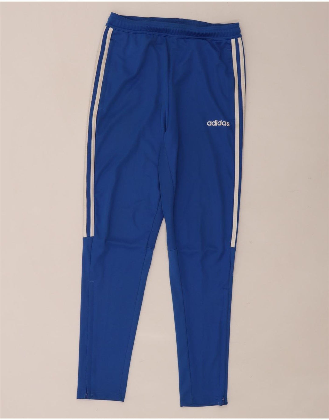 ADIDAS Damen Climalite Trainingshose UK 10 Small Blau Polyester