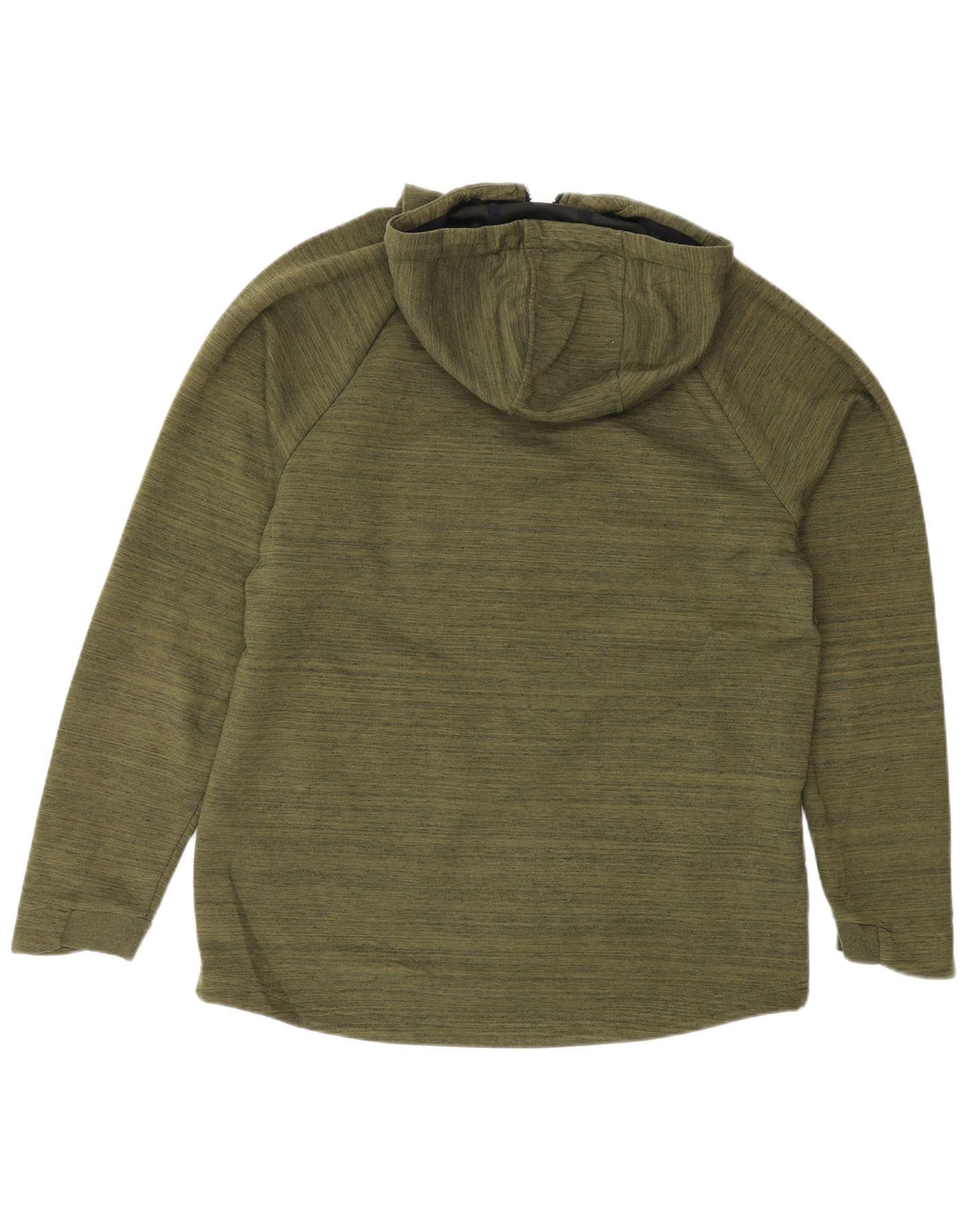 RUSSELL ATHLETIC Herren-Kapuzenpullover mit Reißverschluss, UK 38/40, mittleres Khaki-Polyester