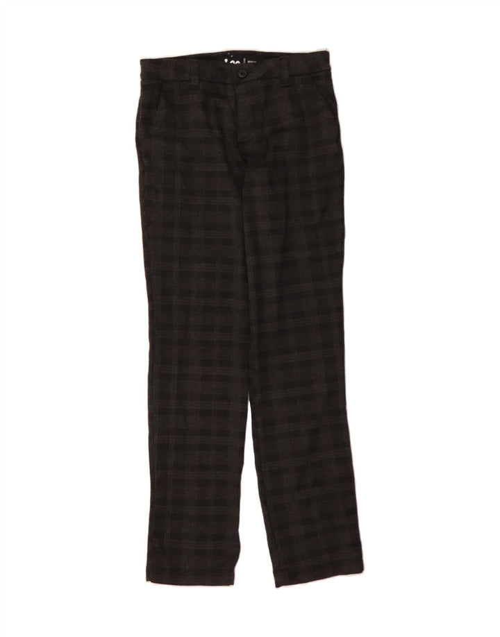 LEE Womens Regular Fit Chino Trousers US 6 Medium W28 L31 Black Check Vintage Lee and Second-Hand Lee from Messina Hembry 