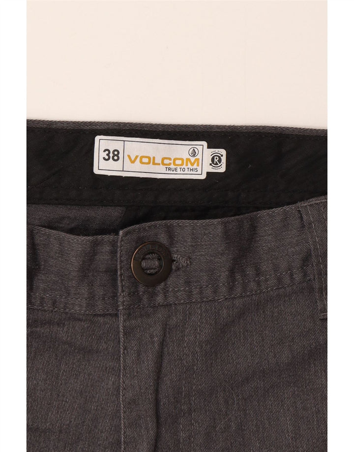 VOLCOM Herren Chinoshorts W38 XL Graue Baumwolle