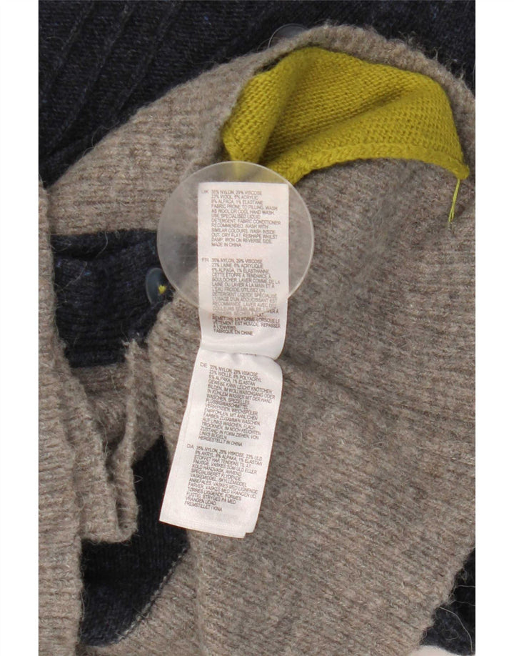 White Stuff Damen-Cardigan-Pullover UK 12 Medium Navy Blue Colourblock