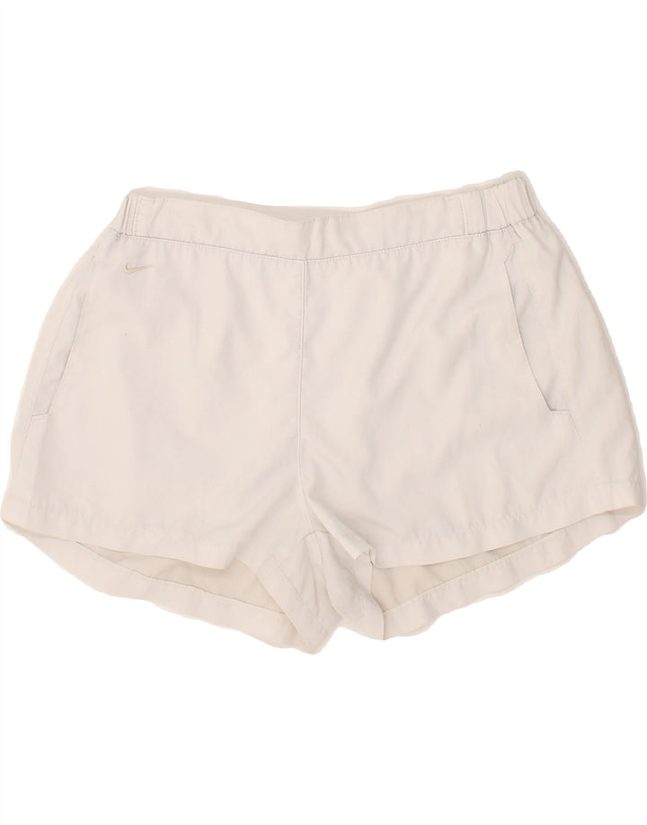 NIKE Womens Sport Shorts UK 10/12 Medium White Vintage Nike and Second-Hand Nike from Messina Hembry 