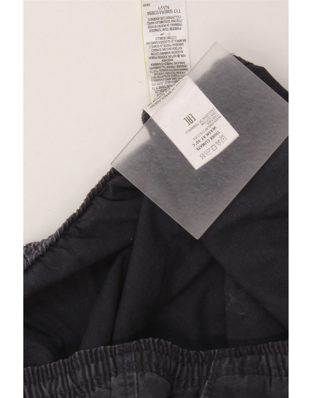 Marks & Spencer Herren-Chinohose, normal, W39 L29, marineblaue Baumwolle