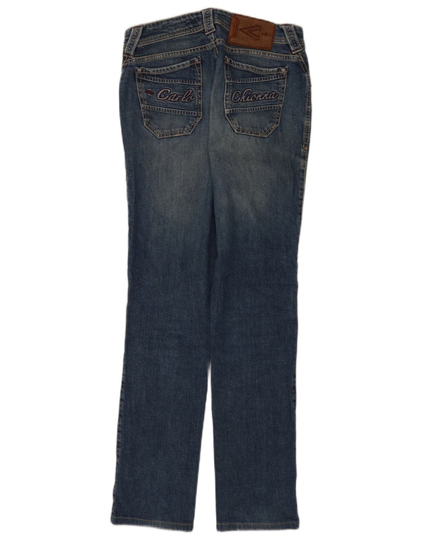 9.2 von Carlo Chionna Damen Slim Jeans W30 L30 Blaue Baumwolle