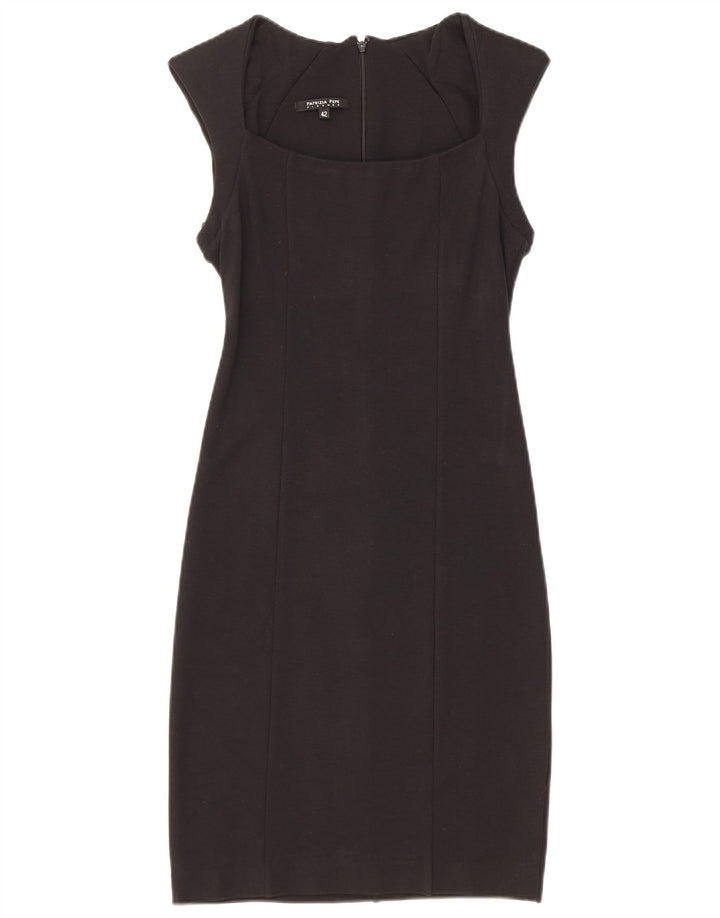 Patrizia Pepe Damen Etuikleid IT 42 Medium Schwarz Viskose