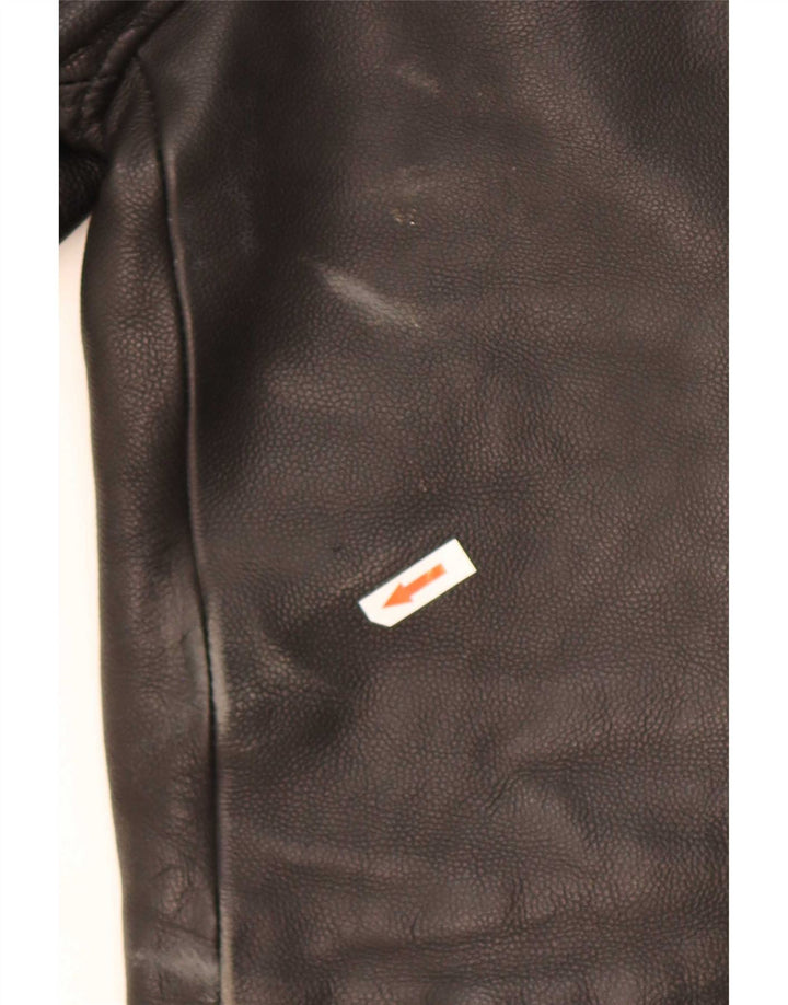 Vintage Herren Leder Bikerjacke UK 36 Small Schwarz
