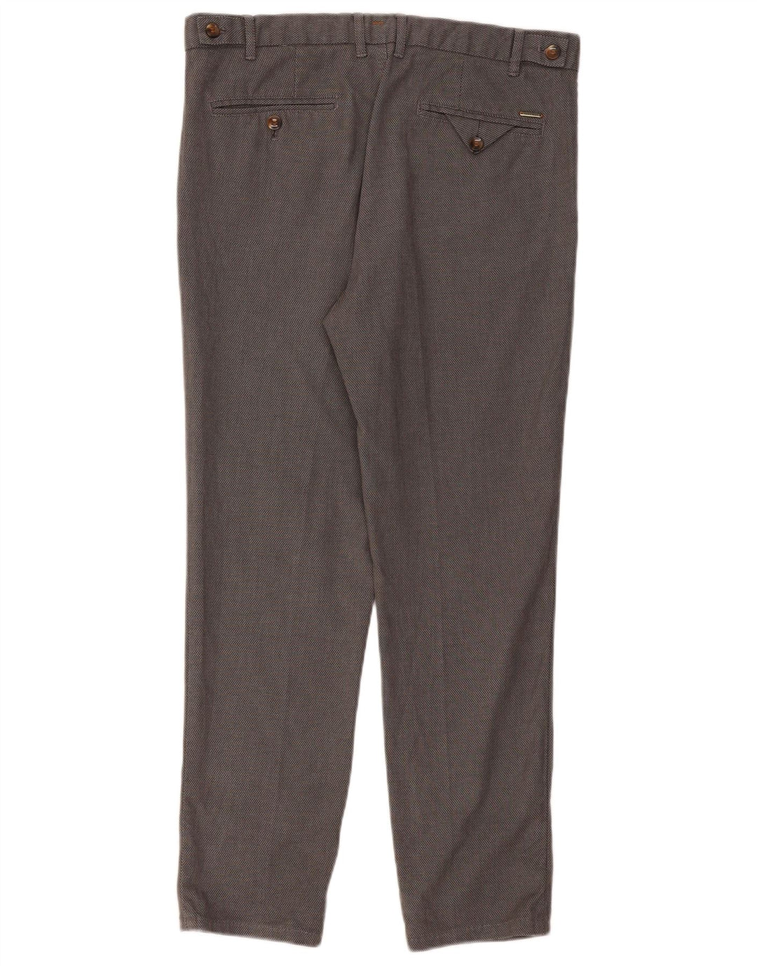 ZARA Herren Slim Anzughose EU 42 Large W32 L28 Grau Hahnentritt