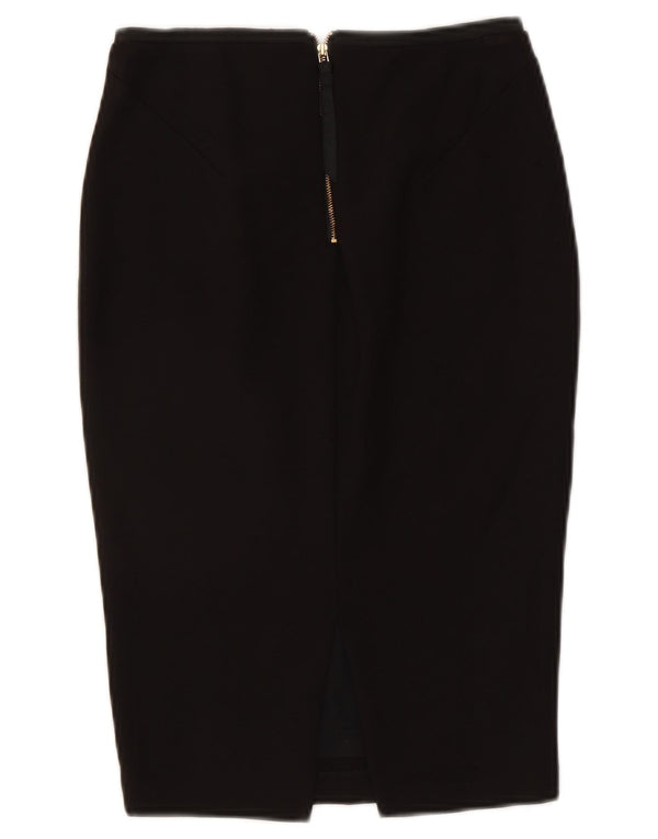 Boden Damen-Bleistiftrock mit hoher Taille, UK 6, XS, W24, schwarze Viskose