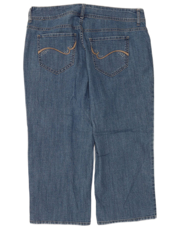 Lee Damen Riders Straight Jeans US 16 2XL W34 L30 Blaue Baumwolle