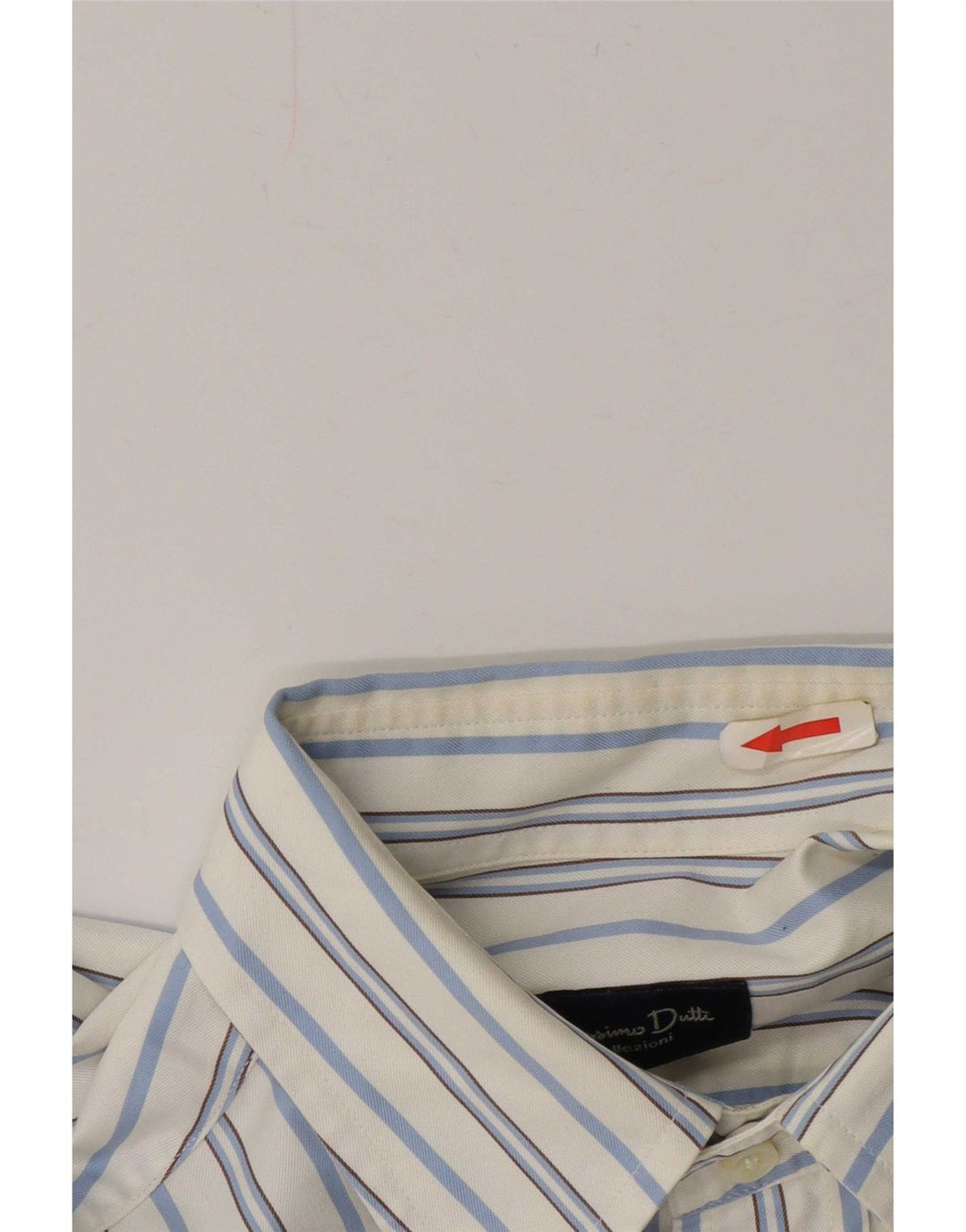 Massimo Dutti Herrenhemd, groß, weiß gestreift