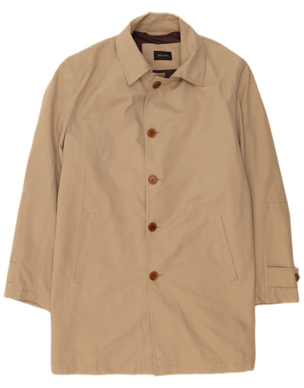 John Lewis Herrenmantel IT 54 2XL Beige Baumwolle
