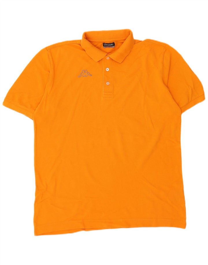 Kappa Herren Poloshirt XL Orange Baumwolle
