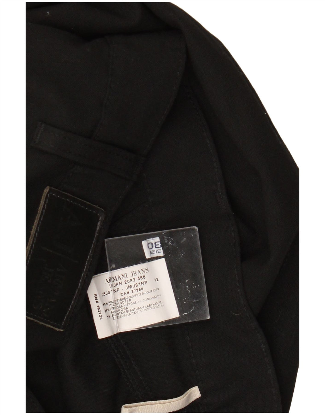 Armani Damen Slim Freizeithose W30 L30 Schwarz Polyester