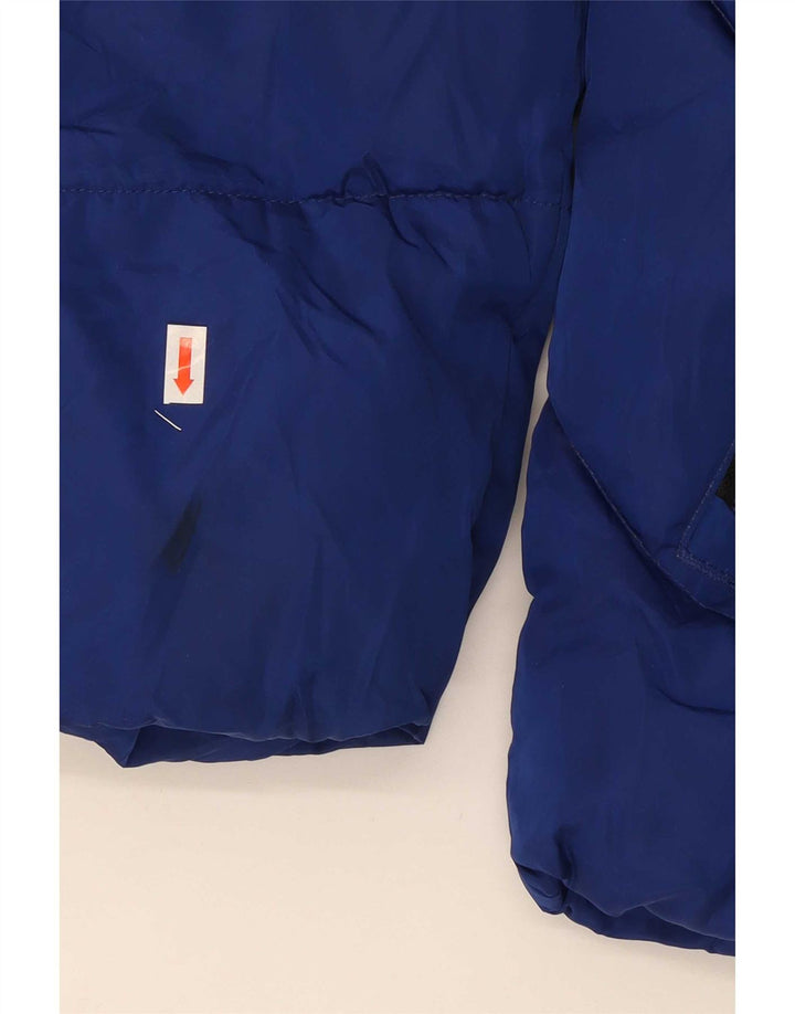 Superdry Herren-Kapuzenjacke, wattiert, UK 38, Mittelblau, Polyester
