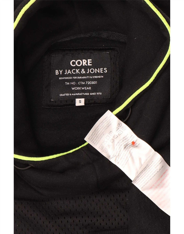 Jack & Jones Herren-Kapuzenpullover, Größe S, schwarze Baumwolle
