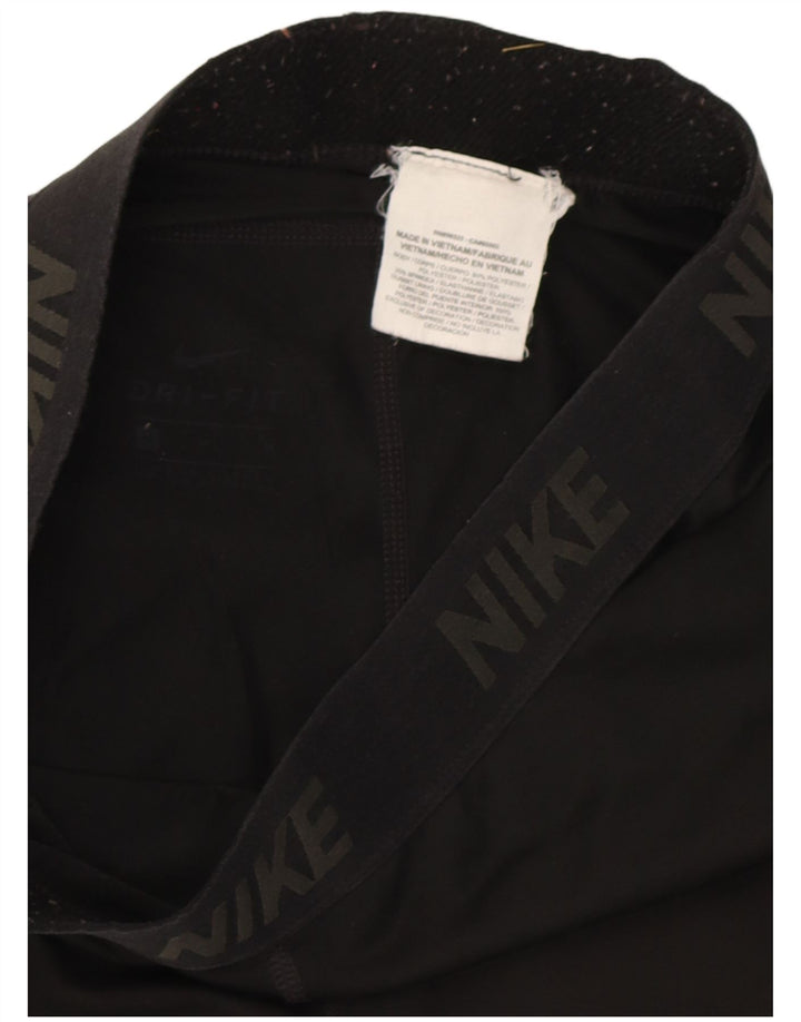 Nike Womens Graphic Capri-Leggings UK 12 Mittelschwarzes Polyester