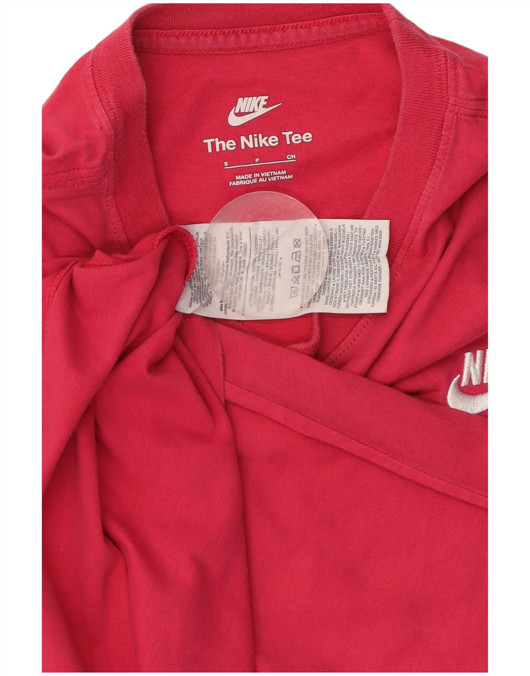 NIKE Herren T-Shirt Top Small Rosa Baumwolle