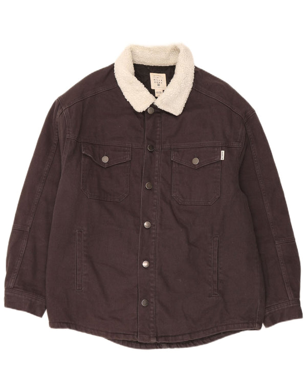 Billabong Herren-Jeansjacke mit normaler Passform, UK 40, große graue Baumwolle