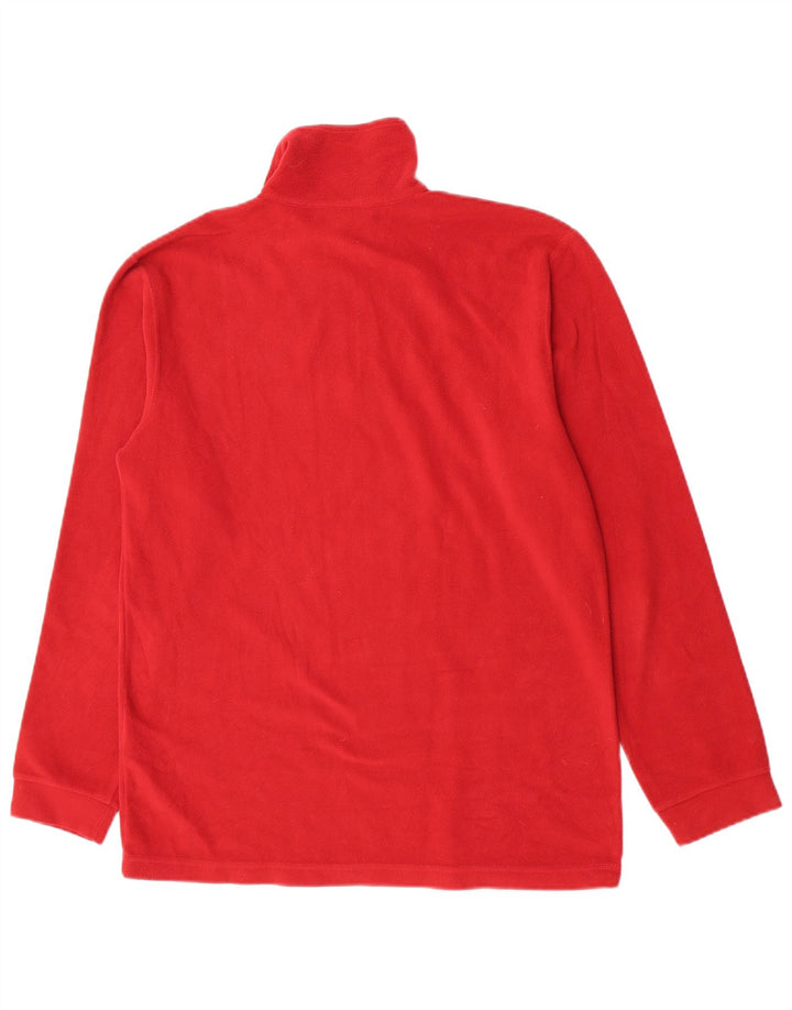 Champion Herren-Fleecepullover mit Reißverschluss, XL, rotes Polyester