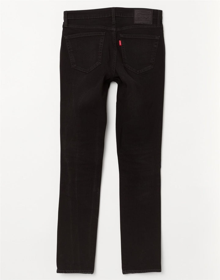 Levi's Herren 511 Slim Jeans W32 L34 Schwarze Baumwolle
