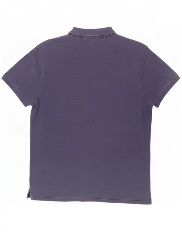 Ralph Lauren Herren Poloshirt 2XL Marineblau Baumwolle