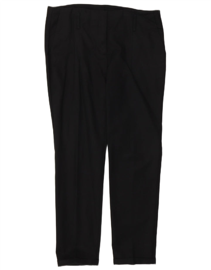 ZARA Womens Slim Suit Trousers EU 40 Medium W30 L28 Black