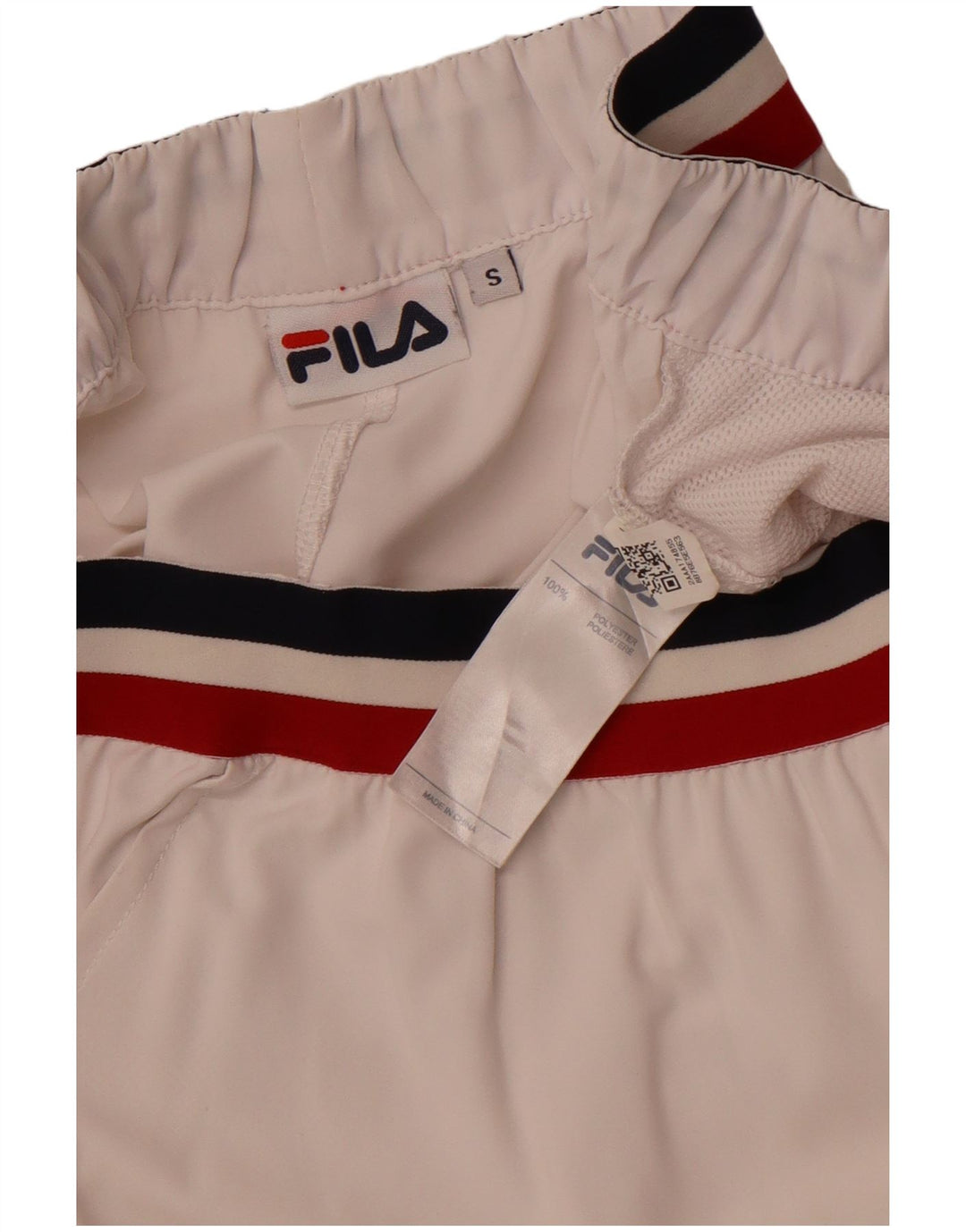 FILA Herren Sportshorts Small Weiß Polyester