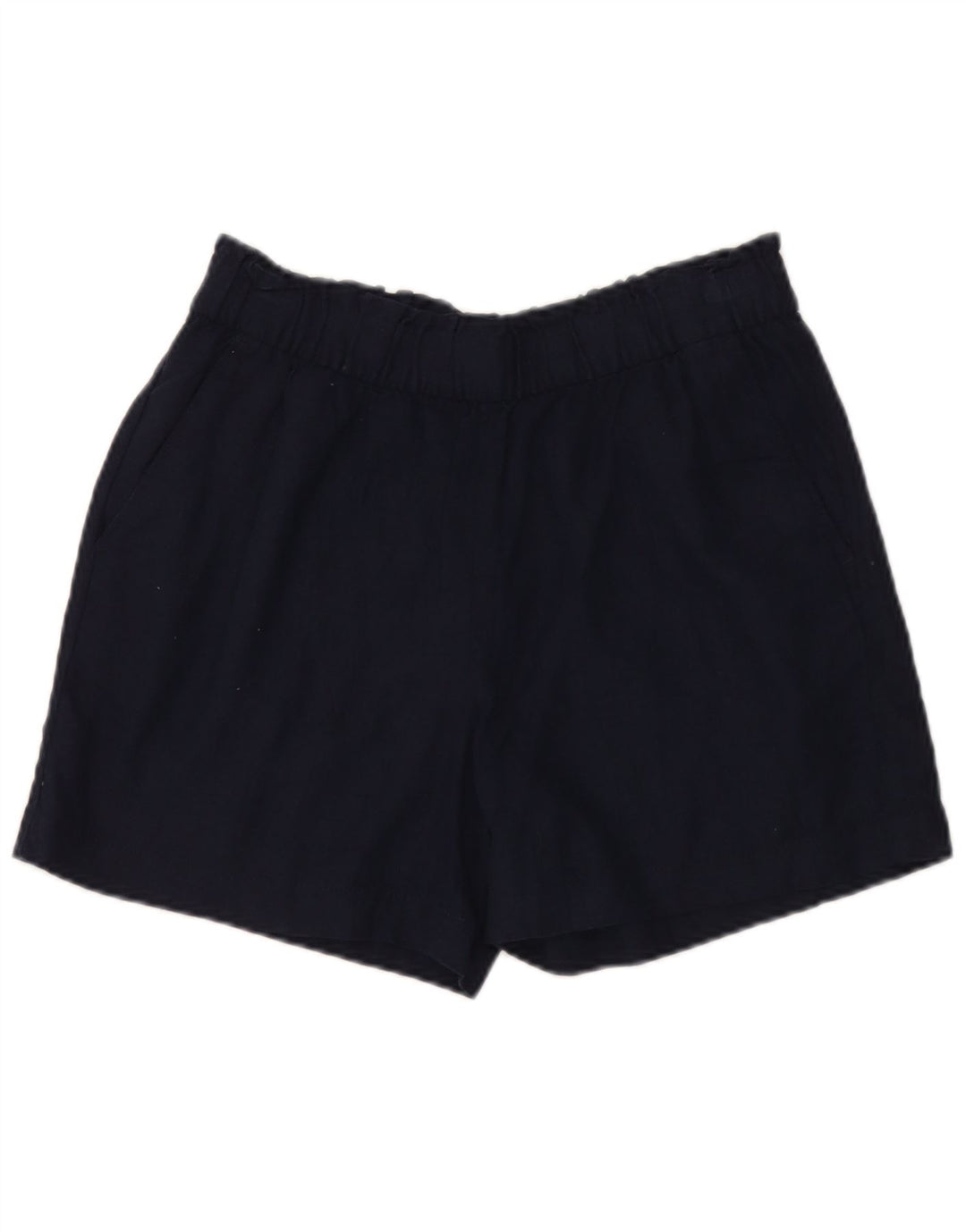 Marks & Spencer Freizeitshorts für Damen UK 12 Medium W32 Marineblau Flachs