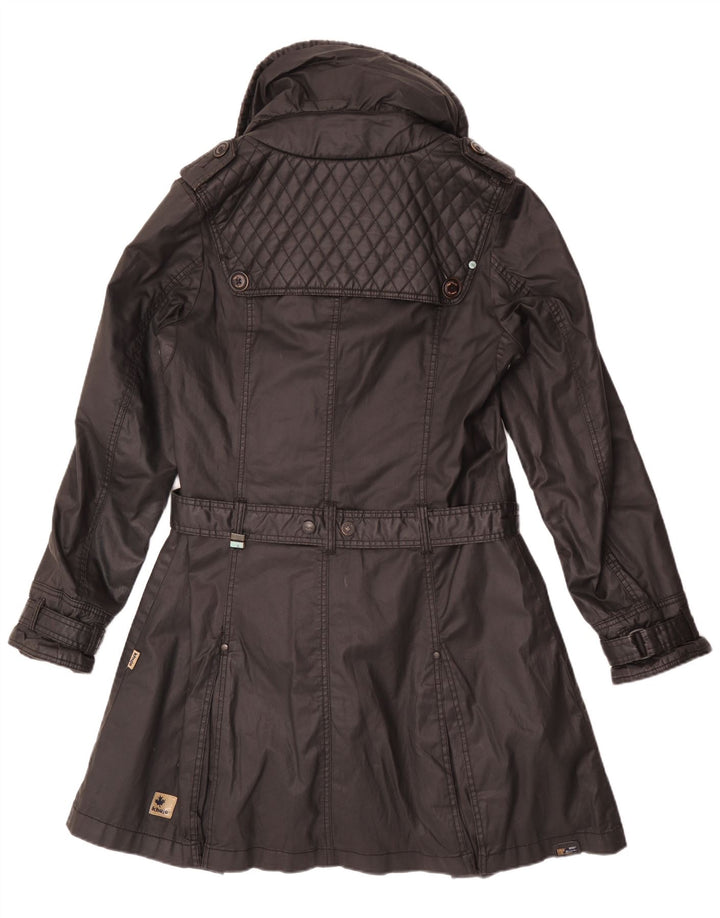 KHUJO Damen Trenchcoat UK 18 XL Schwarz Polyester