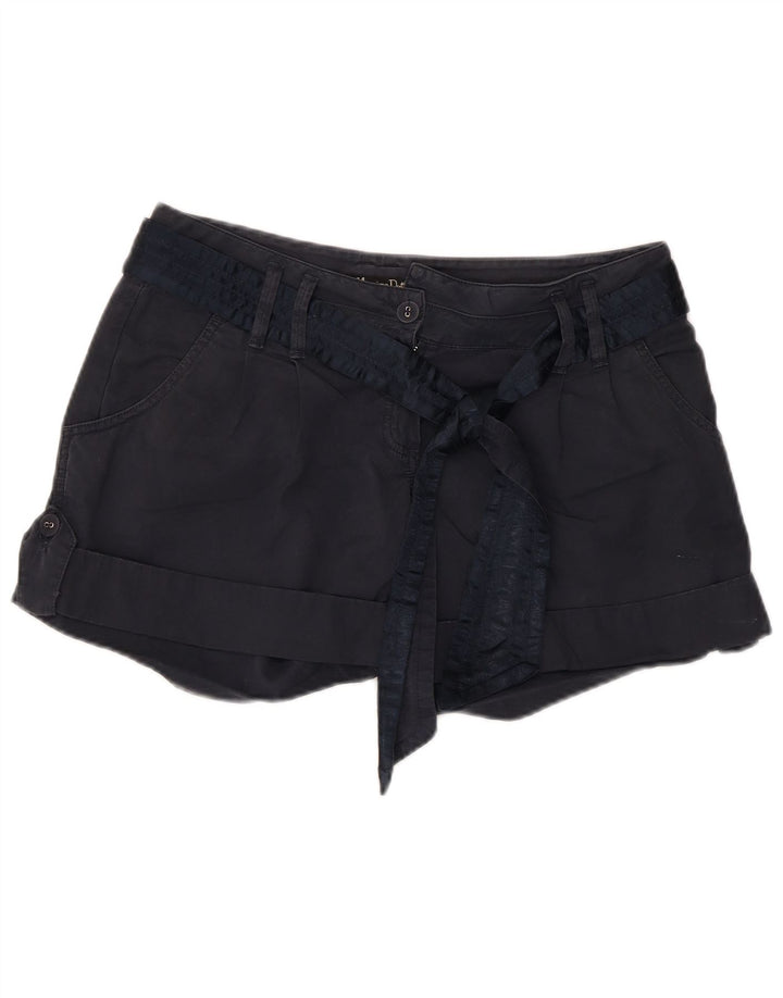 Massimo Dutti Damen Chinoshorts EU 40 Medium W30 Marineblaue Baumwolle