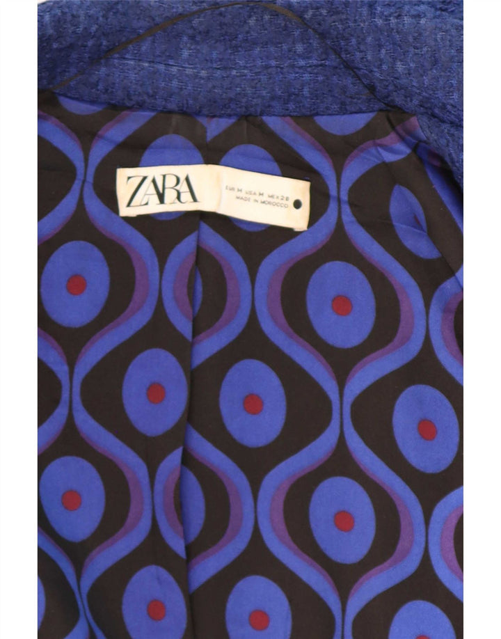 Zweireihiger Blazer für Damen von Zara, Gr. 14, Mittelblau