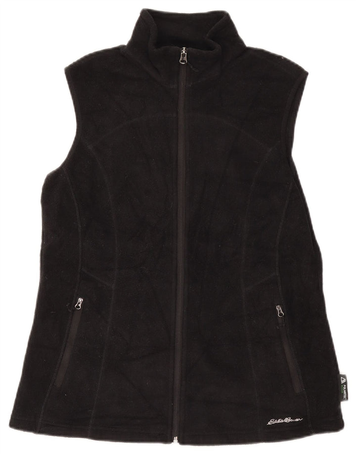 EDDIE BAUER Damen Fleeceweste UK 12 Medium Schwarz Polyester