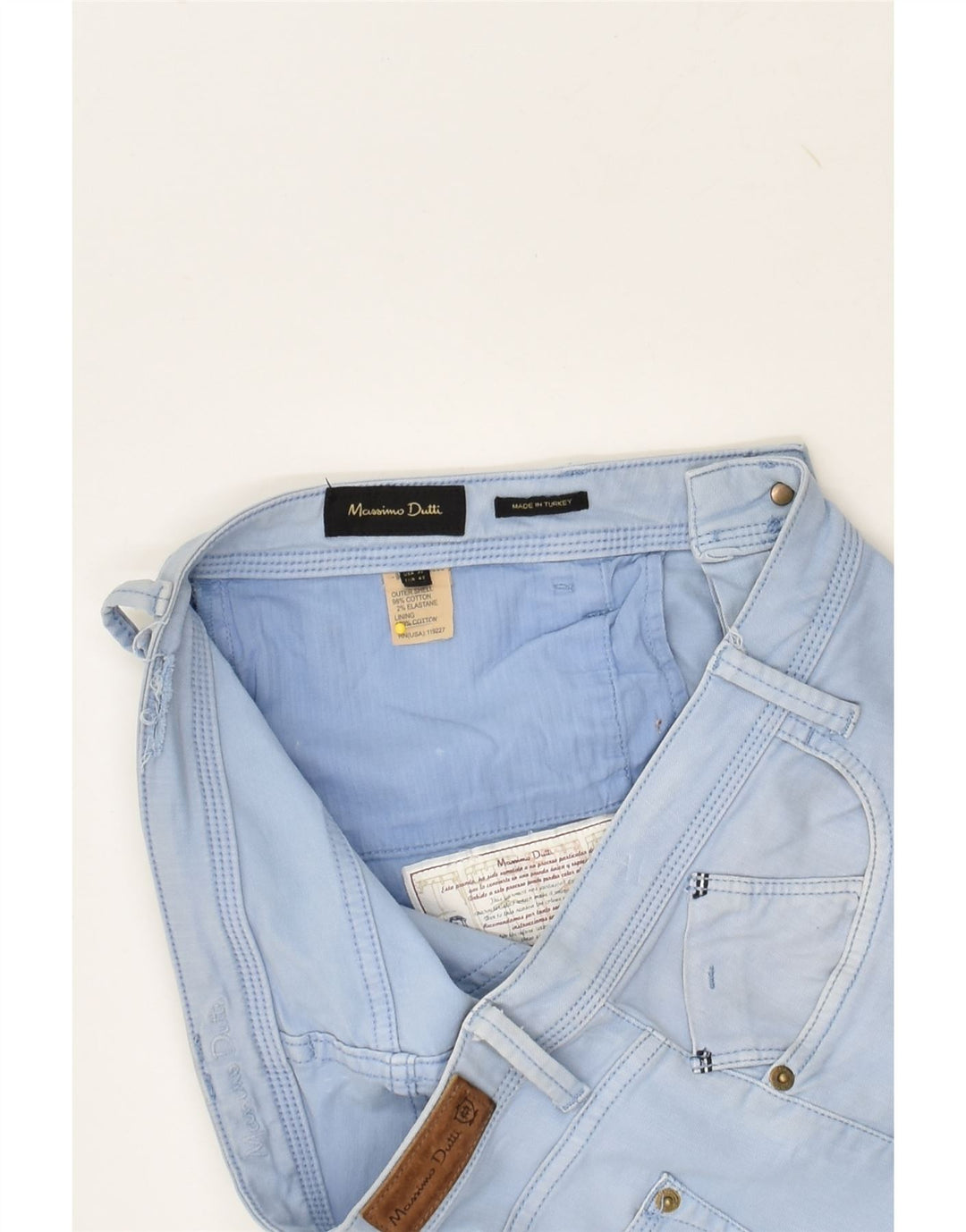 MASSIMO DUTTI Womens Straight Jeans EU 42 Large W32 L30  Blue Cotton | Vintage Massimo Dutti | Thrift | Second-Hand Massimo Dutti | Used Clothing | Messina Hembry 
