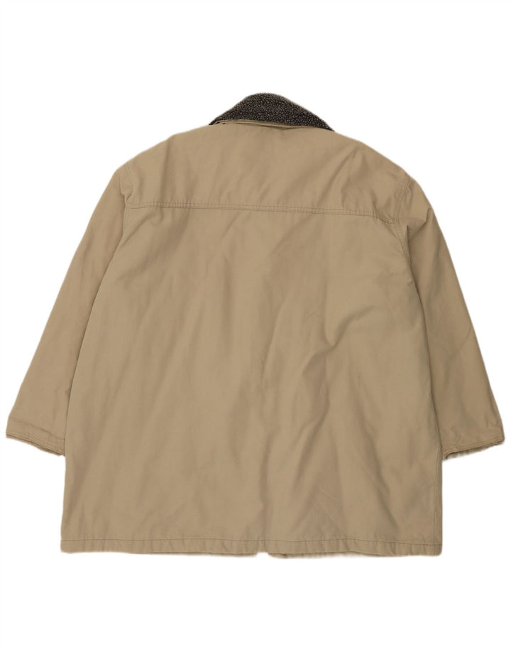 Vintage Herren Duffle Jacke UK 46 3XL Beige Baumwolle