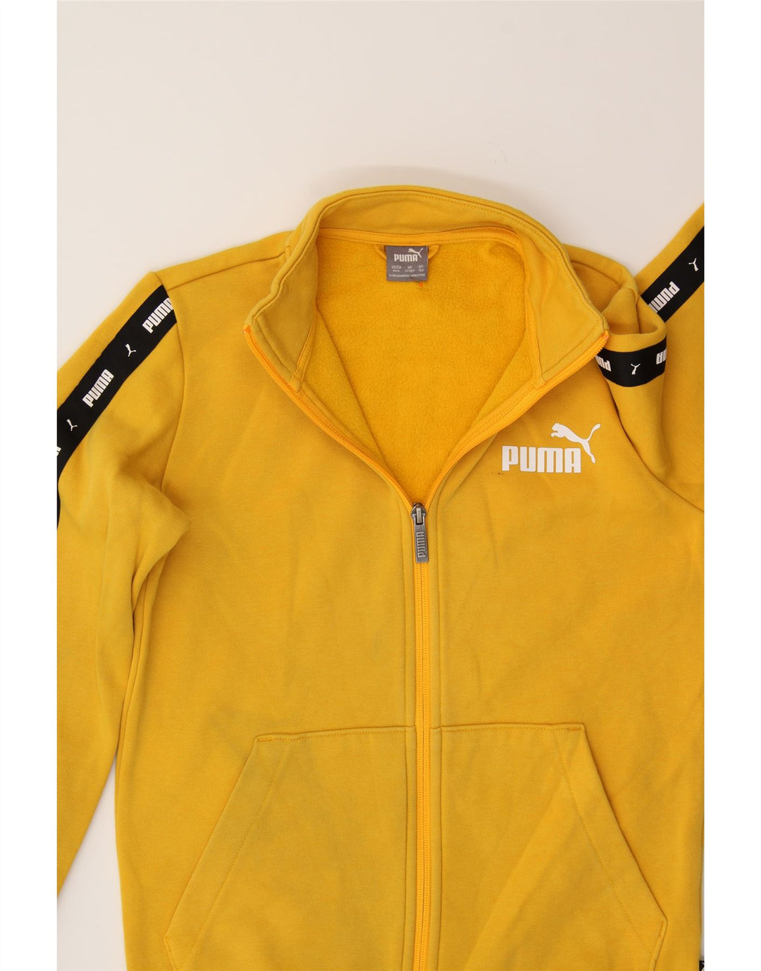 PUMA Boys Graphic Tracksuit Top Jacket 11-12 Years Large  Yellow Cotton Vintage Puma and Second-Hand Puma from Messina Hembry 