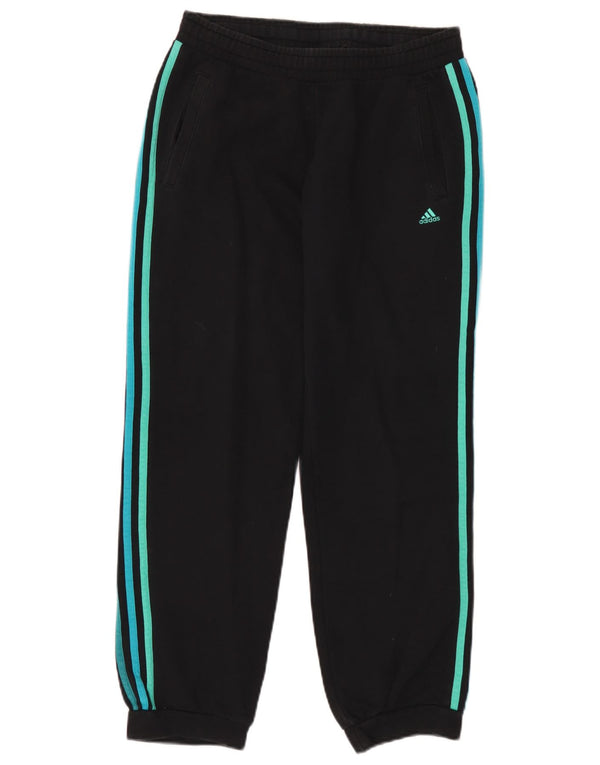 Adidas Damen Trainingshose Jogger UK 8/10 Small Schwarz Baumwolle