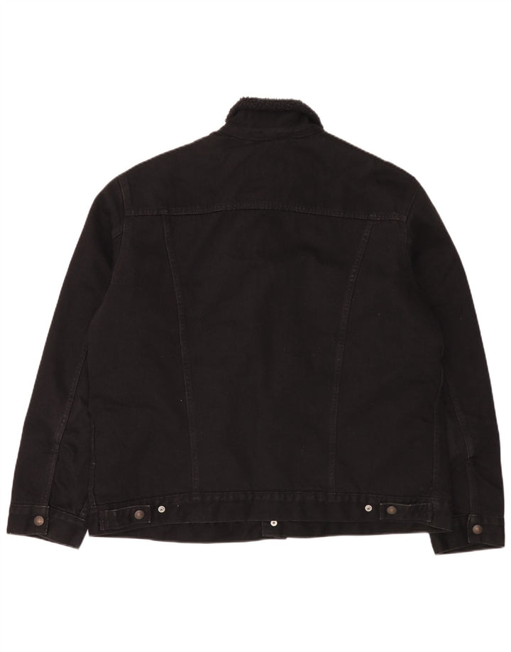 Levi's Herren Jeansjacke UK 42 XL Schwarz Baumwolle