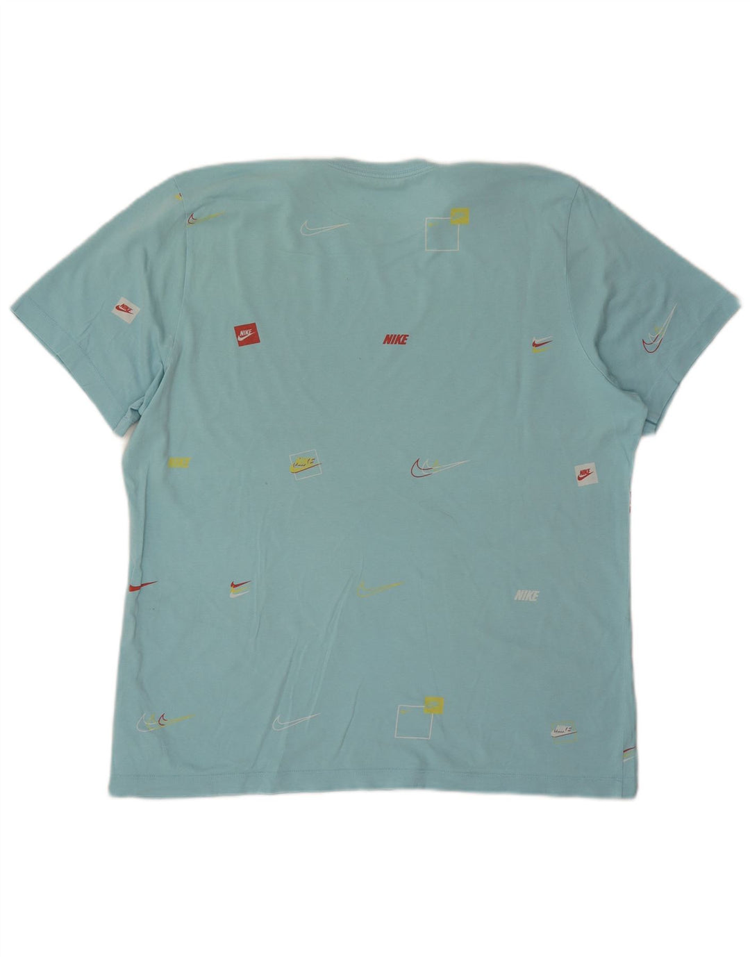 Nike Herren Grafik T-Shirt Top XL Blau Baumwolle