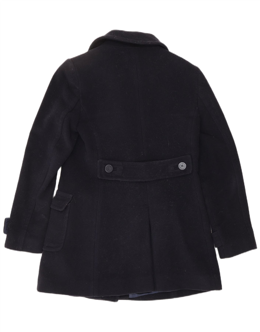 HOBBS Damen Pea Coat UK 10 Small Marineblaue Wolle