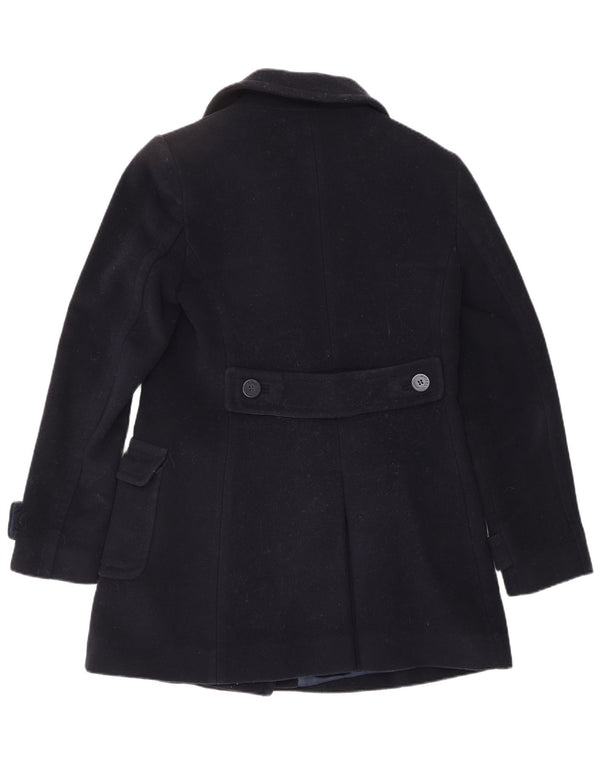 HOBBS Damen Pea Coat UK 10 Small Marineblaue Wolle
