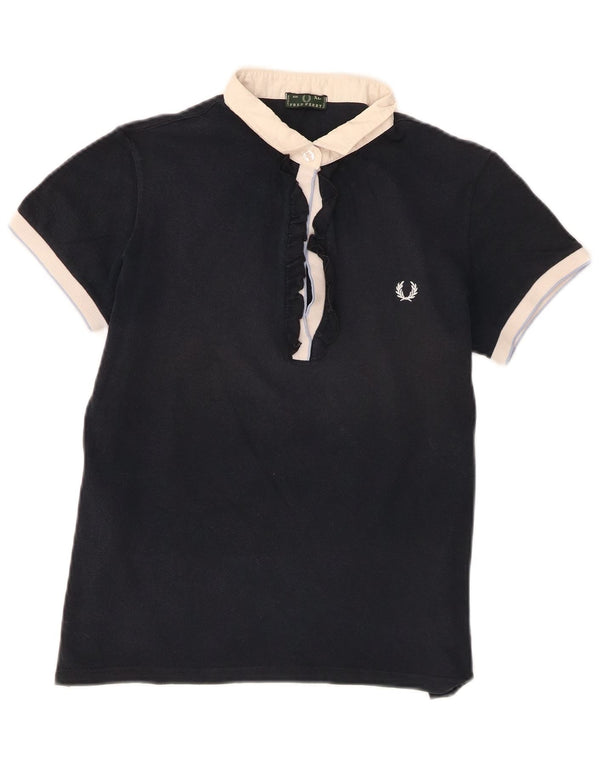 Fred Perry Damen Poloshirt XL Marineblau Baumwolle