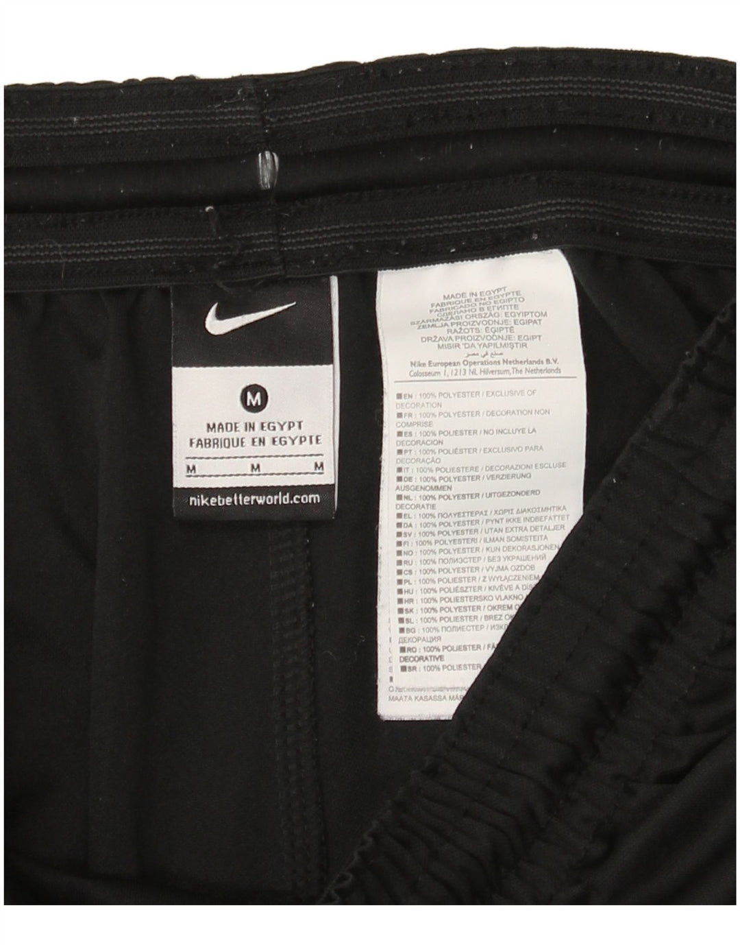 Nike Herren Sportshorts Medium Schwarz Polyester